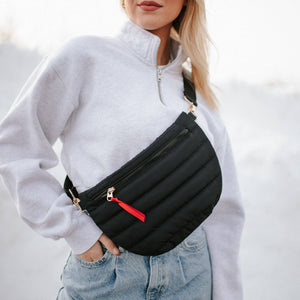 PS Jolie Puffer Belt Bag - Black