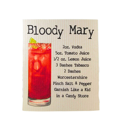 Bloody Mary Swedish Dishcloth