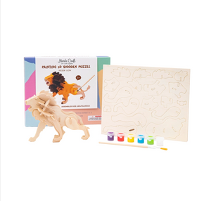 3D Wooden Puzzle Paint Kit