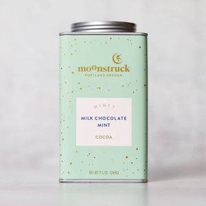 Moonstruck Chocolate Co - Minty: Mint Milk Chocolate Hot Cocoa Tin