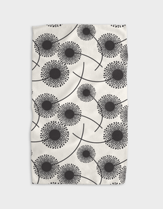 Geometry-Fully Bloomed Kitchen Tea Towel