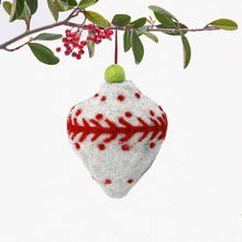 Load image into Gallery viewer, Bauble Grey Felt Ornament